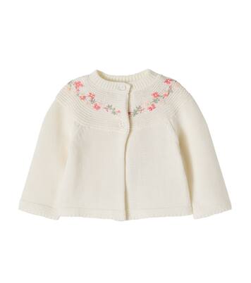 Baby embroidered cotton cardigan | Pepa London