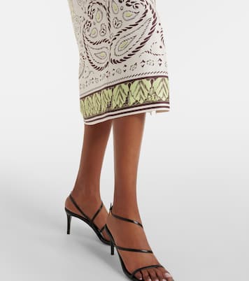 Belted printed silk midi dress | Tory Burch