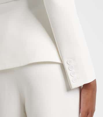 Floral-appliqué crêpe jacket | Roland Mouret