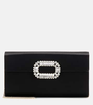 Clutch Evening Envelope in raso | Roger Vivier