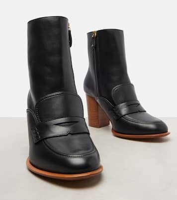 Ankle Boots aus Leder | Loewe