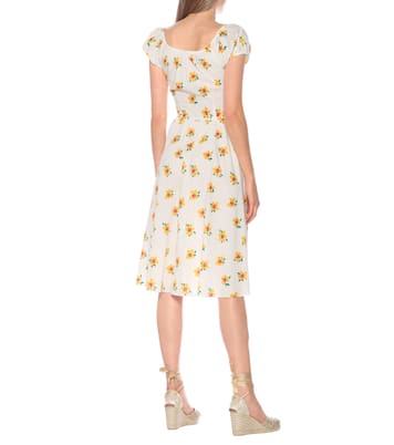 Abito midi Mariette a stampa in cotone | Caroline Constas