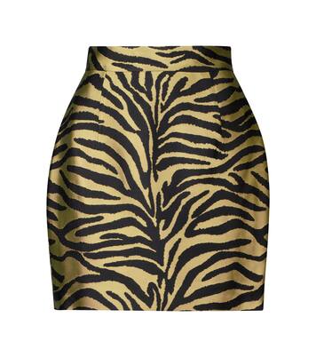 Eiko zebra-print jacquard miniskirt | Khaite
