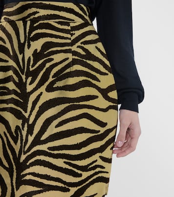 Eiko zebra-print jacquard miniskirt | Khaite