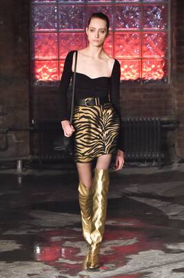 Eiko zebra-print jacquard miniskirt | Khaite