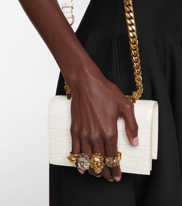 Sac à bandoulière Jewelled Satchel Mini en cuir | McQueen