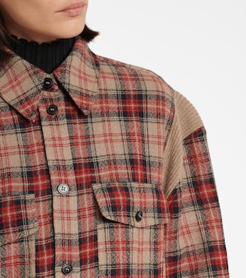 Camicia Gwen in lana a quadri | Stella McCartney