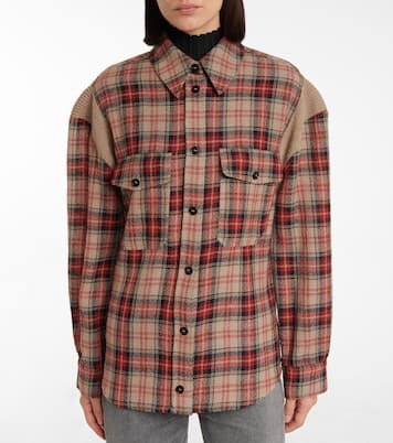 Camicia Gwen in lana a quadri | Stella McCartney