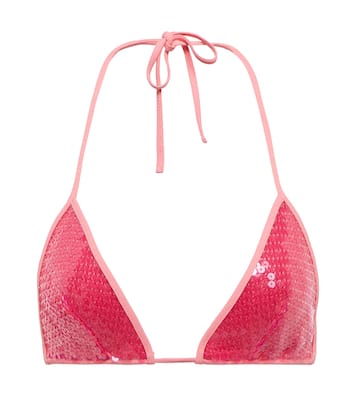 Sequined halterneck bralette | David Koma