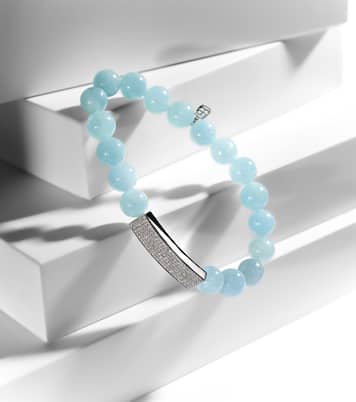 Bracelet en or blanc 14 ct et diamants | Sydney Evan