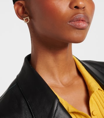 Boucles d’oreilles Gancio à perles fantaisie | Ferragamo