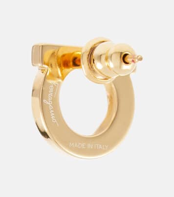 Boucles d’oreilles Gancio à perles fantaisie | Ferragamo