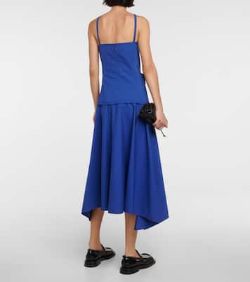 Cotton-blend poplin midi dress | Proenza Schouler