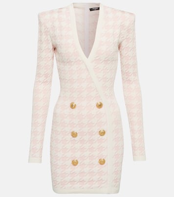 Houndstooth terry jacquard minidress | Balmain