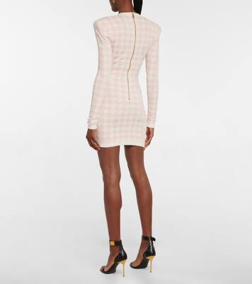 Houndstooth terry jacquard minidress | Balmain
