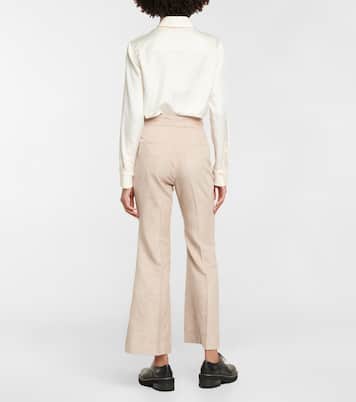 Pantalon flare Gabriel à taille haute | Gabriela Hearst