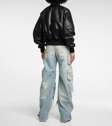 Anja leather bomber jacket | The Attico