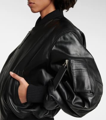 Anja leather bomber jacket | The Attico