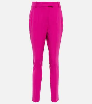 Pantalones ajustados Berry de crepé | The Attico