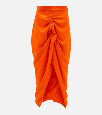 Falda midi Panther de crepé asimétrica | Vivienne Westwood