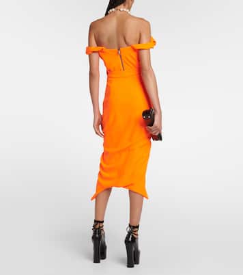 Falda midi Panther de crepé asimétrica | Vivienne Westwood