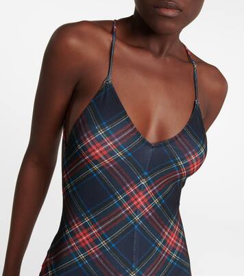 Fara tartan jumpsuit | Norma Kamali