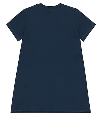 Star fringed cotton jersey T-shirt dress | Stella McCartney Kids