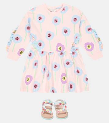 Bedrucktes Kleid aus Baumwoll-Jersey | Stella McCartney Kids