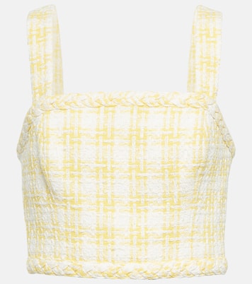 Top en tweed à carreaux | Veronica Beard