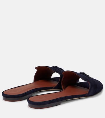 Mules Summer Charms en daim | Loro Piana