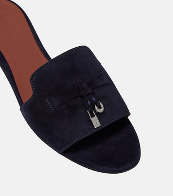 Mules Summer Charms en daim | Loro Piana