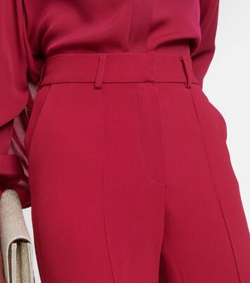 High-rise crêpe flared pants | Elie Saab
