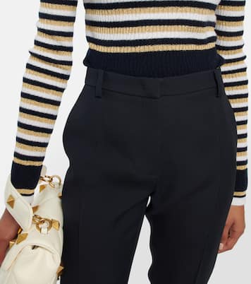Pantaloni in seta a vita alta | Valentino