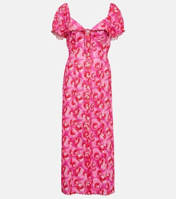 Briella printed linen-blend midi dress | Rixo