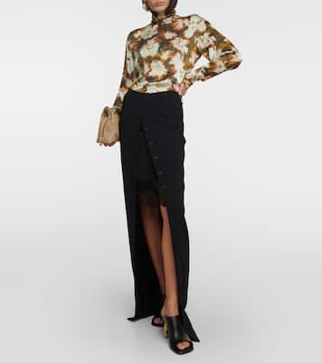 Jupe longue en crêpe | Dries Van Noten