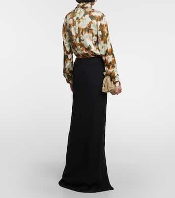 Jupe longue en crêpe | Dries Van Noten