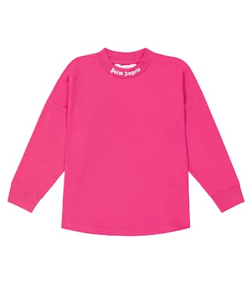 Felpa in jersey di cotone con logo | Palm Angels Kids