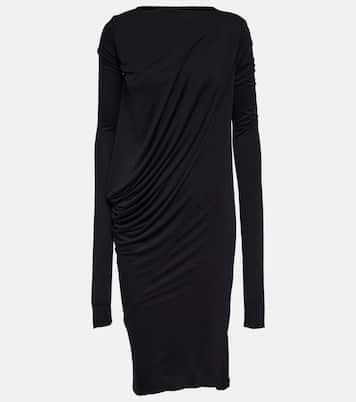Vestido midi Lilies de jersey drapeado | Rick Owens