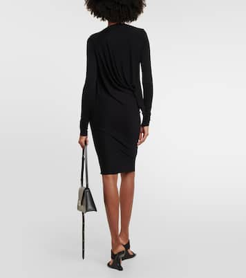 Vestido midi Lilies de jersey drapeado | Rick Owens