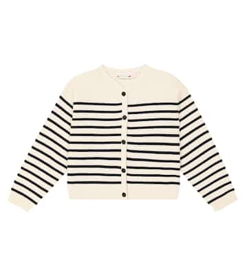 Cardigan Demy in lana e cotone a righe | Bonpoint
