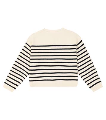 Cardigan Demy in lana e cotone a righe | Bonpoint