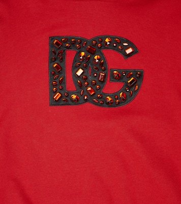 Felpa in jersey di cotone con cappuccio | Dolce&Gabbana Kids