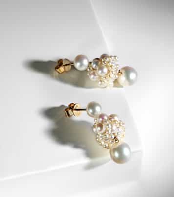 Boucles d'oreilles Dora Perle en or 14 ct et perles | Sophie Bille Brahe