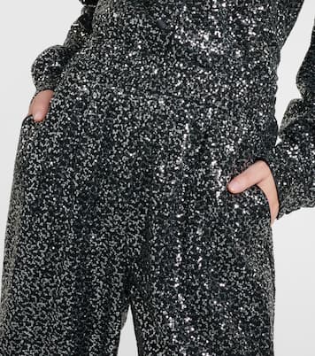 Pantalon ample à taille haute à sequins | Dolce&Gabbana