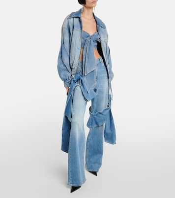 Top raccourci en jean | Blumarine