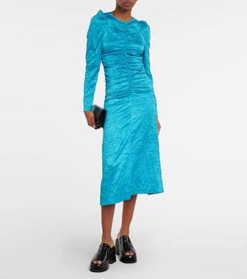 Satin midi dress | Ganni