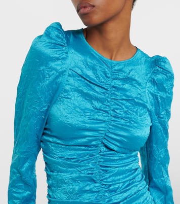 Satin midi dress | Ganni