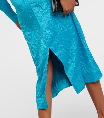 Satin midi dress | Ganni