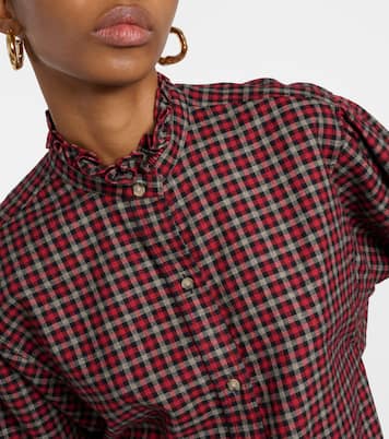 Saoli checked cotton poplin shirt | Marant Etoile