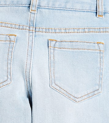Jeans a gamba larga con logo | Chloé Kids